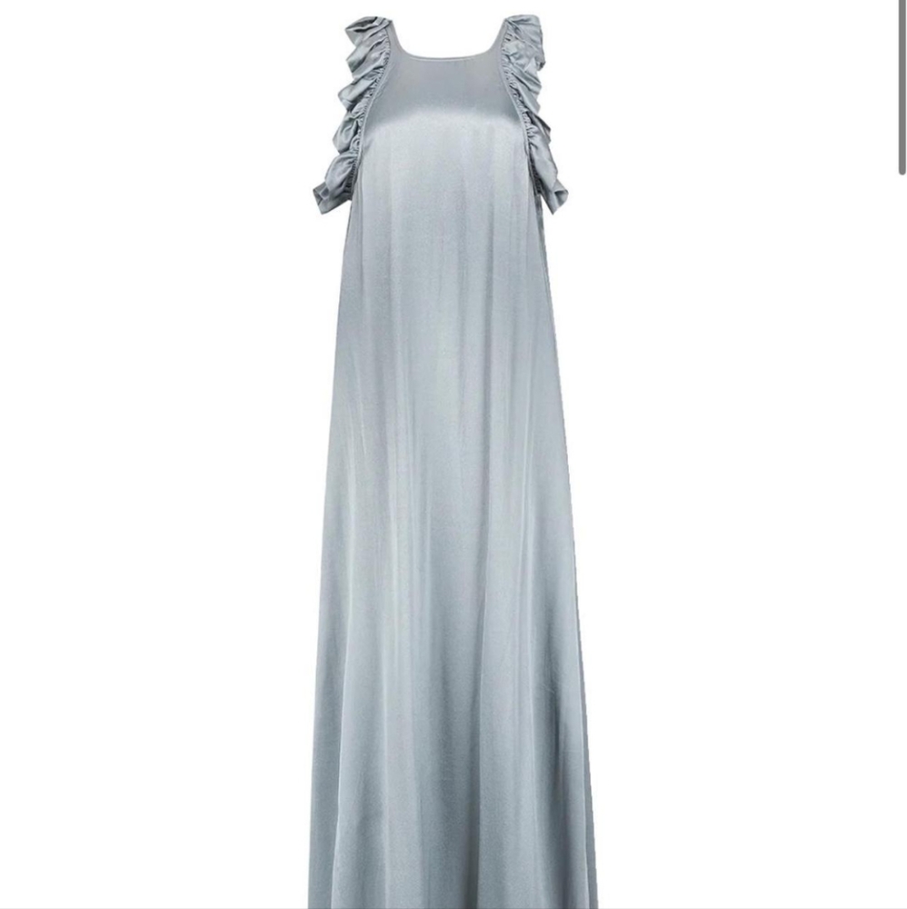 Maison Amory open back ruffle dress
